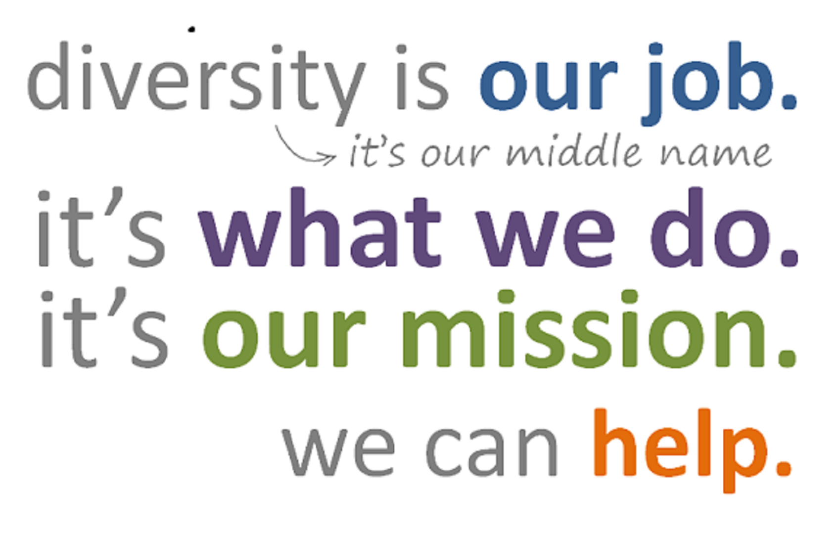 diversity is our middle name