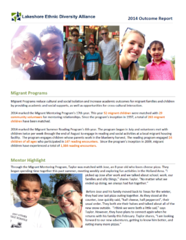 2014 Migrant Programs Outcome Report
